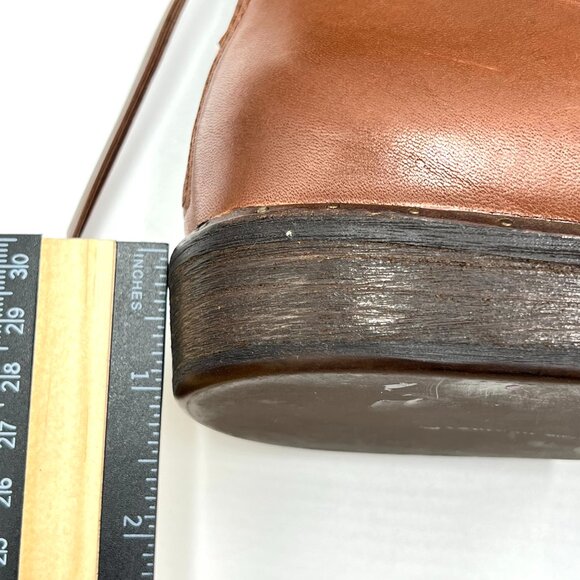 UGG Womens‎ Size 9.5 Bruno Brown Leather Ankle Boots Shoes - Picture 11 of 16